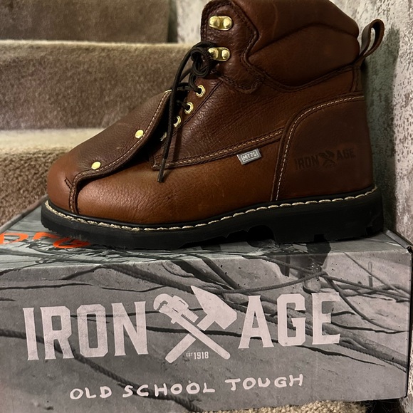 NIB Steel Toe Work Boots Sz 8.5 Wide - Picture 2 of 10